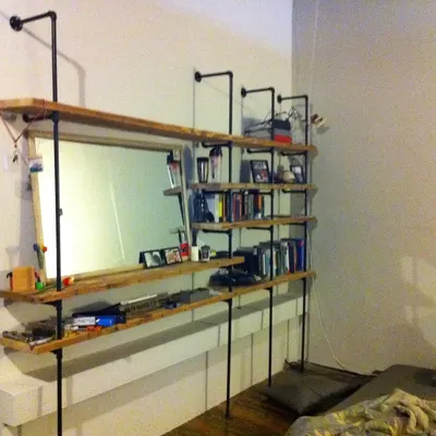 3/4" gas pipe shelving